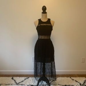 NWT Black Rose Lace Dress